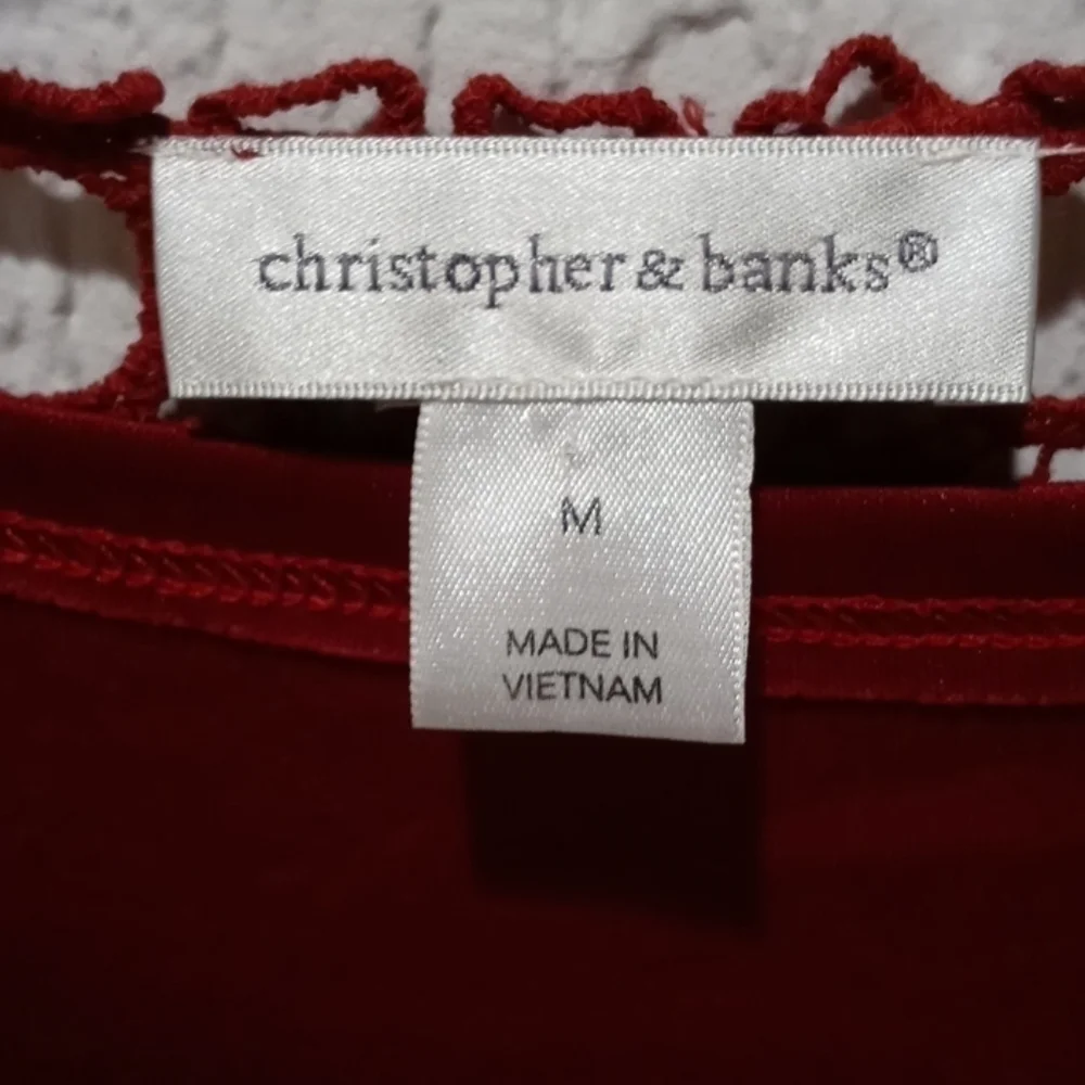 Christopher Banks sweater loose knit crochet